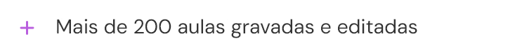 2. mais de duzentas aulas